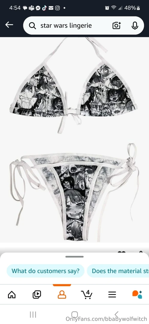 Just added some anime and star wars lingerie to my amazon wishlist if part 11 