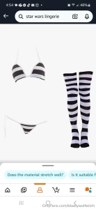 Just added some anime and star wars lingerie to my amazon wishlist if part 6