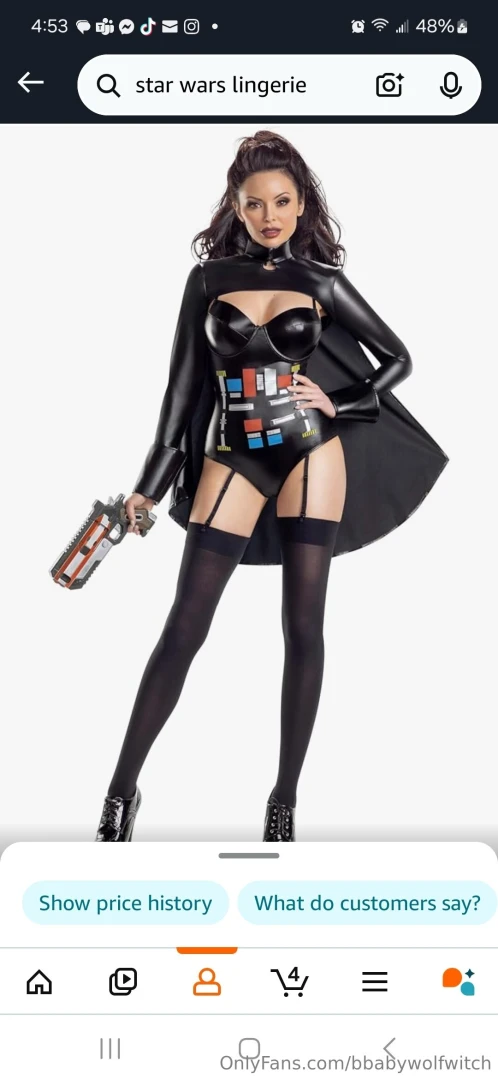 Just added some anime and star wars lingerie to my amazon wishlist if 