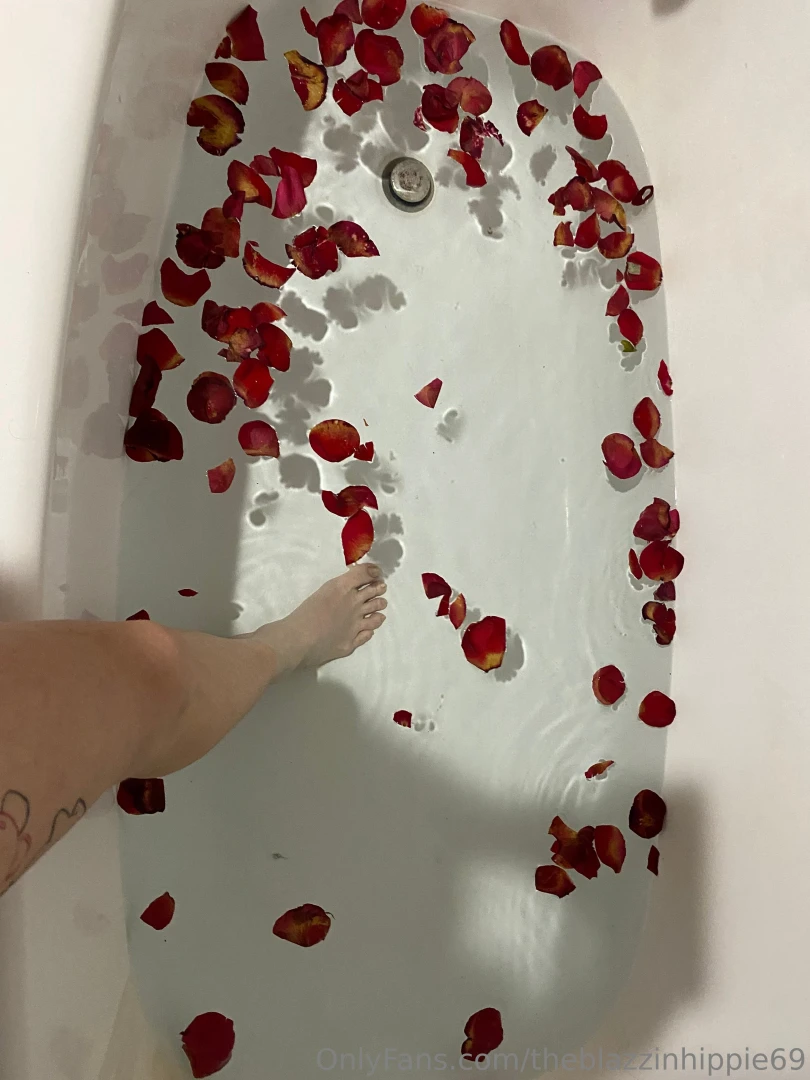 Perfect weather for a rose petal bath 