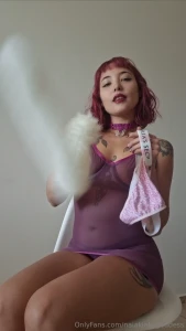 You are a little slut and you love being feminized by your queen you