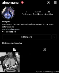Nueva cuenta de instagram https www instagram com almorgana_