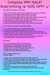 All my cosplay content is discounted from now until the 30th