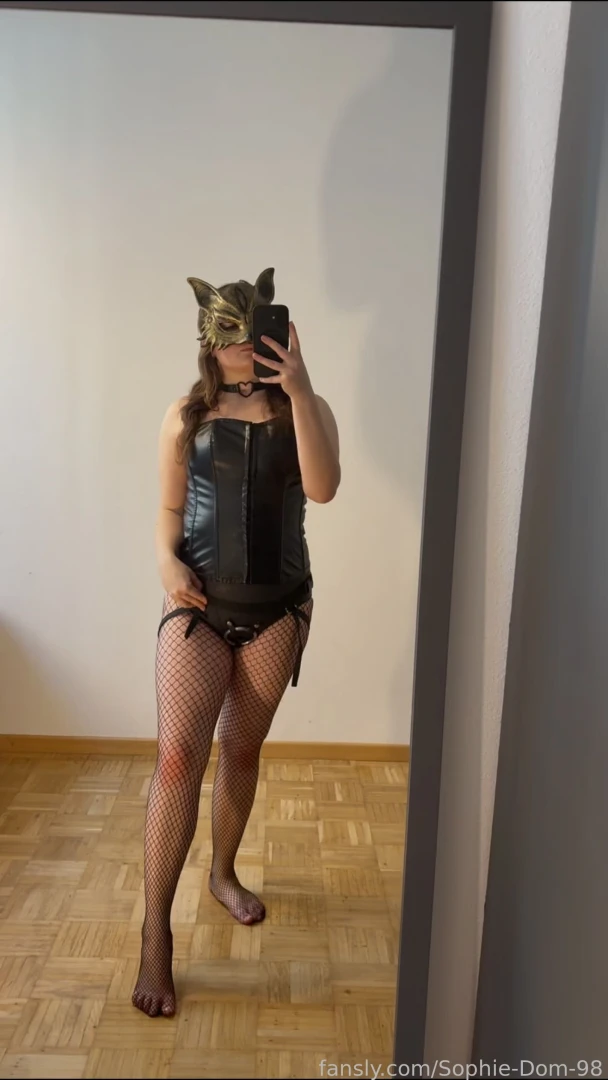 What size are we strapping on today goddess femdom strapon leather 