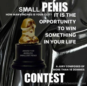 Small penis contest more than 15 goddesses are waiting to destroy you