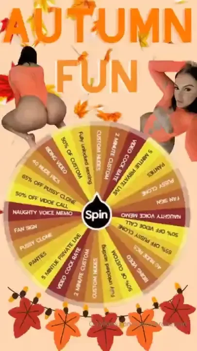 Autumn wheel 1 spin 15 2 spins 25 3 spins 35 4 spins 45 chance to win 