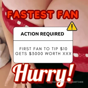 Fastest fan wins tip 10 for 3000 worth of content part 8