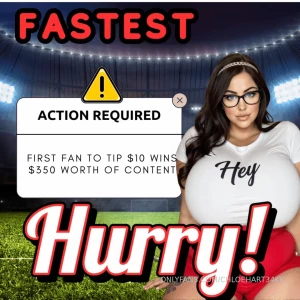 Fastest fan wins tip 10 for 350 worth of content sent instantly to part 4