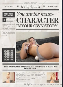 You are the main character in your own story but tonight i want you to