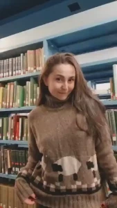 Super risky lil flash in the library