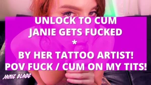 janieblade1 - I let my tattoo artist fucked me for a free tattoo it ends with him 