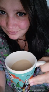 Hot coffee messy hair no pants what more do you need