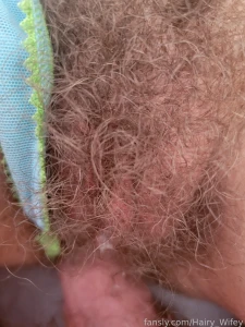 Getting lost in the bush and yes that is a creampie hairy hairypussy