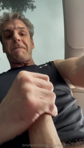 Seriously in your face as i climb over you in the car