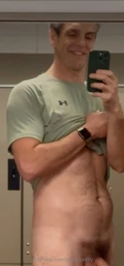 Today s gym locker room fun decided to stand on a stool for a better