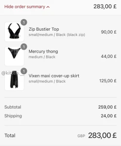 I just ordered new latex if you wanna support you can send a tip under part 1