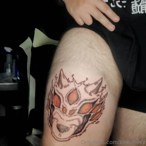 One of my tattoo posts this is kon from chainsaw man all my anime