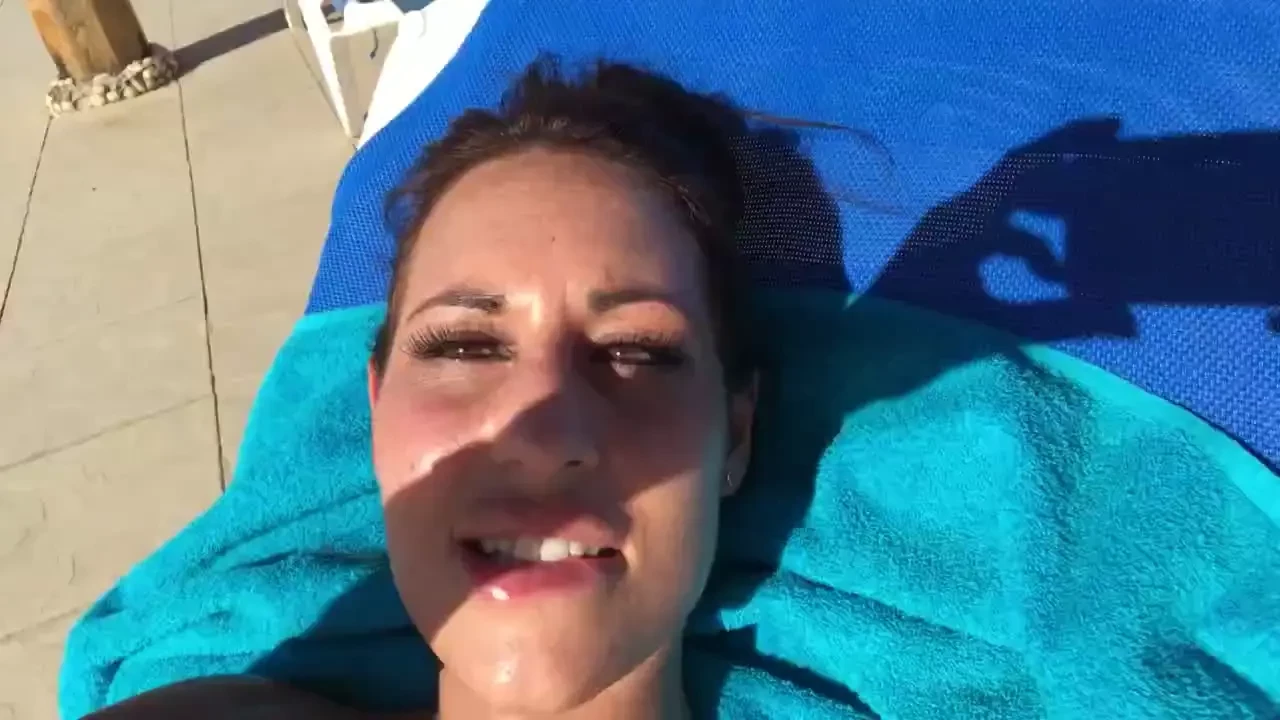 Purple bikini in the sun 