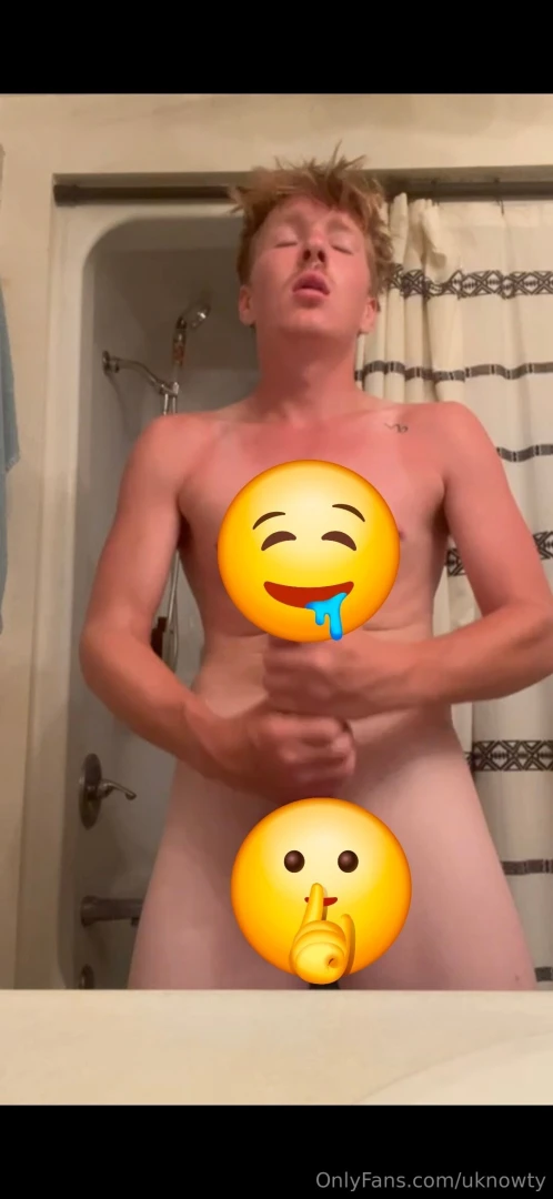 Stroking with both hands my cock was so hard watch my balls bounce 