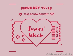 Camila s week of love starting tonight were spending quality time