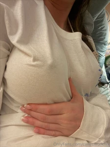 I hope my tits distract you from my broken nail