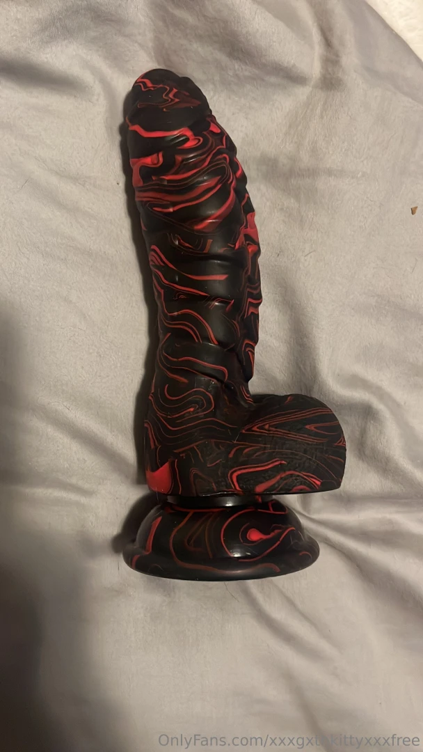 Watch me use my new monster dildo 