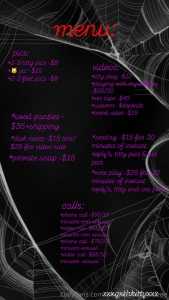 Here s my menu i ll be updating it a bit soon