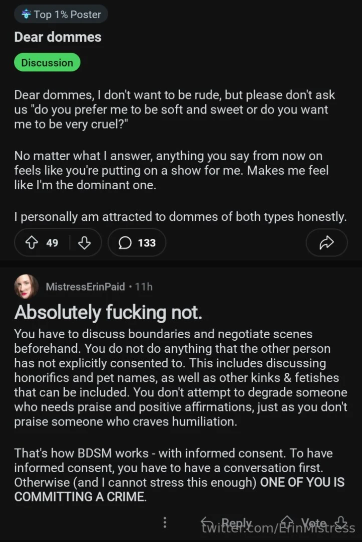 So many people message me saying they want me to dominate them but 