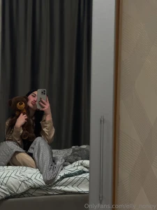 Hugging teddy is cute n all but ngl kinda wish i had something better