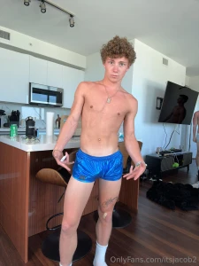 Tight blue undies