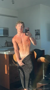 Shirtless with towel tease part 1