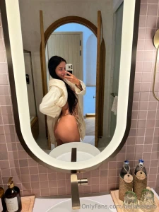 Just a little sneak peek before i head out robe on or off what do you