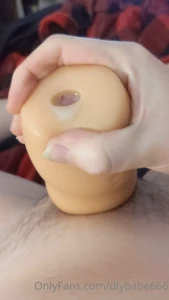 Came in my new anal stroker toy