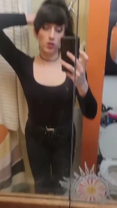 Finished getting ready just touching up my makeup and doing my lips