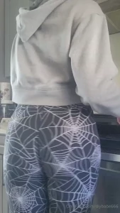 Before doing some work in the kitchen lol just being a slut