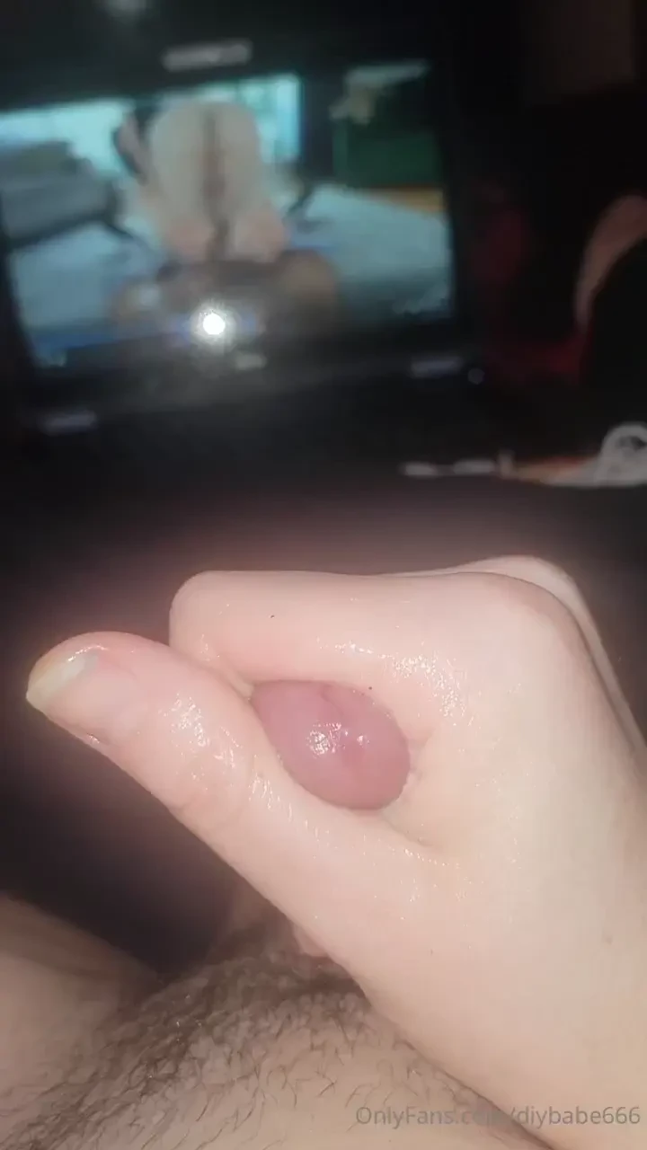 Leaking cum all over reminiscing about joeysfeetgirls stretching out 