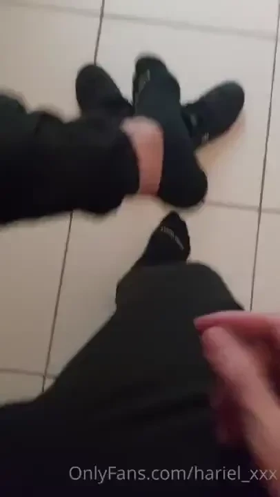 Arriving home from work with my sweaty feet 