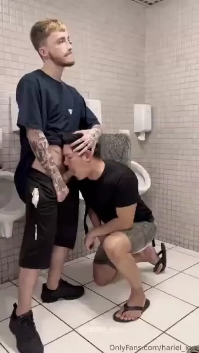 Raw fuck in public bathroom almost ended bad cruising raw bathroom part 4 