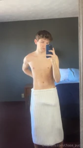 Watch me bust a huge nut all over my chest part 1