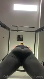 Testing to see how see through my leggings are