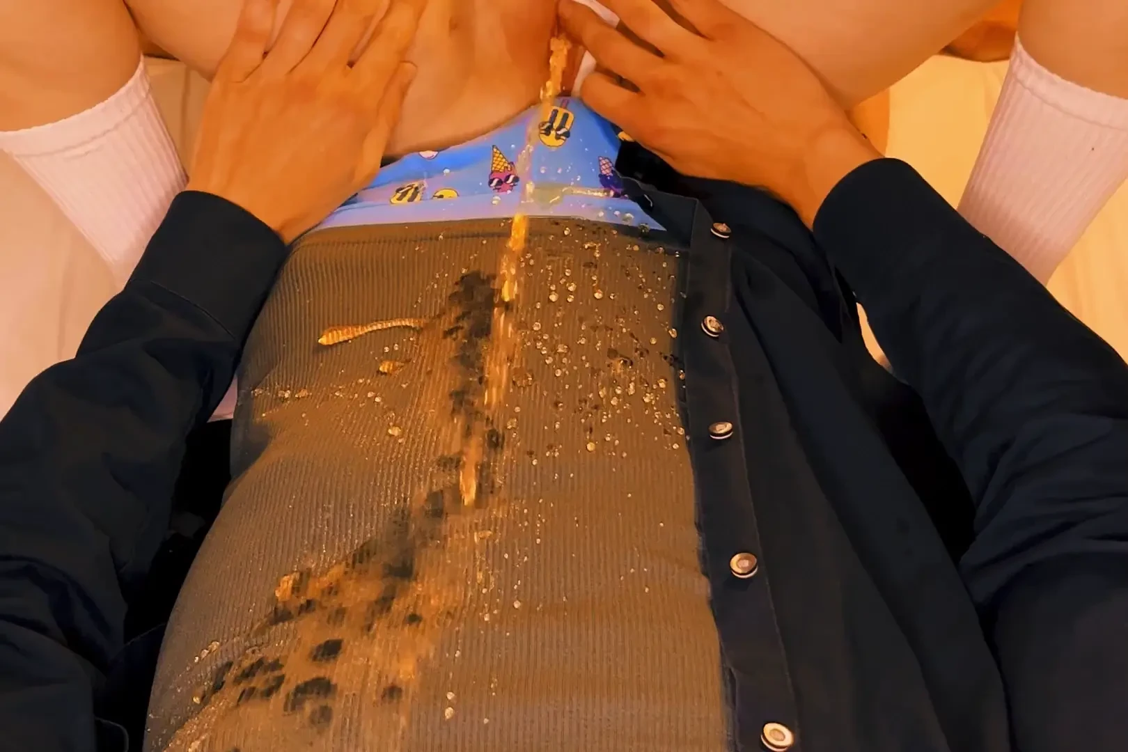 Something really hot and dirty just happened pov peeing pissing skinny 