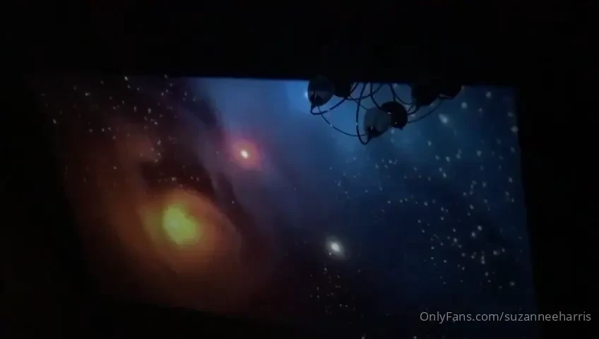 Having a relaxing night here and trying out the projector on the 