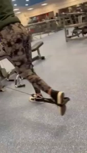 Working it in the gym just for you