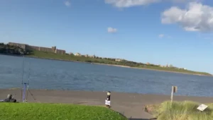 Walk down south shields beach while the suns out just barebacking a