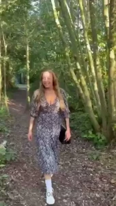 Nothing beats a naughty walk in the woods what would you do in them