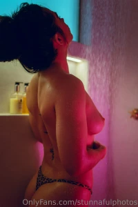 Shower time with harley