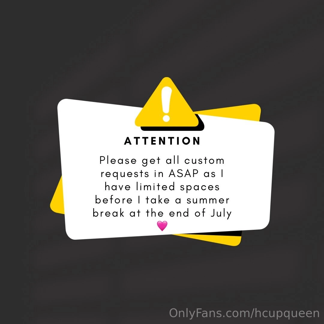 A quick notice that the summer break is rolling around very quickly 