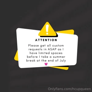 A quick notice that the summer break is rolling around very quickly