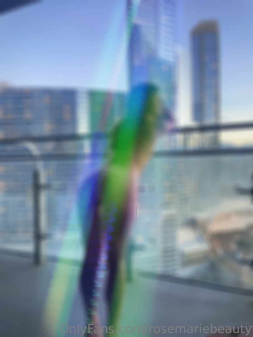 Naked on a balcony in vegas 