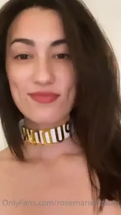 Thank you to my sub who bought me this puddin choker isn t it hot if 